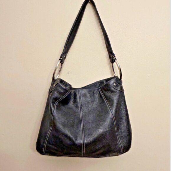Tignanello Women's Hobo Shoulder Bag Purse Handbag Black - Picture 2 of 16